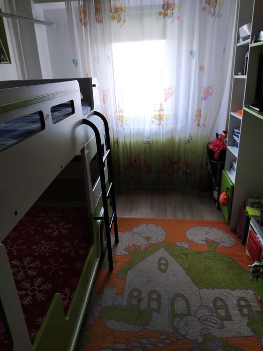 Pat suprapus model Autobuz cadou covor copiii