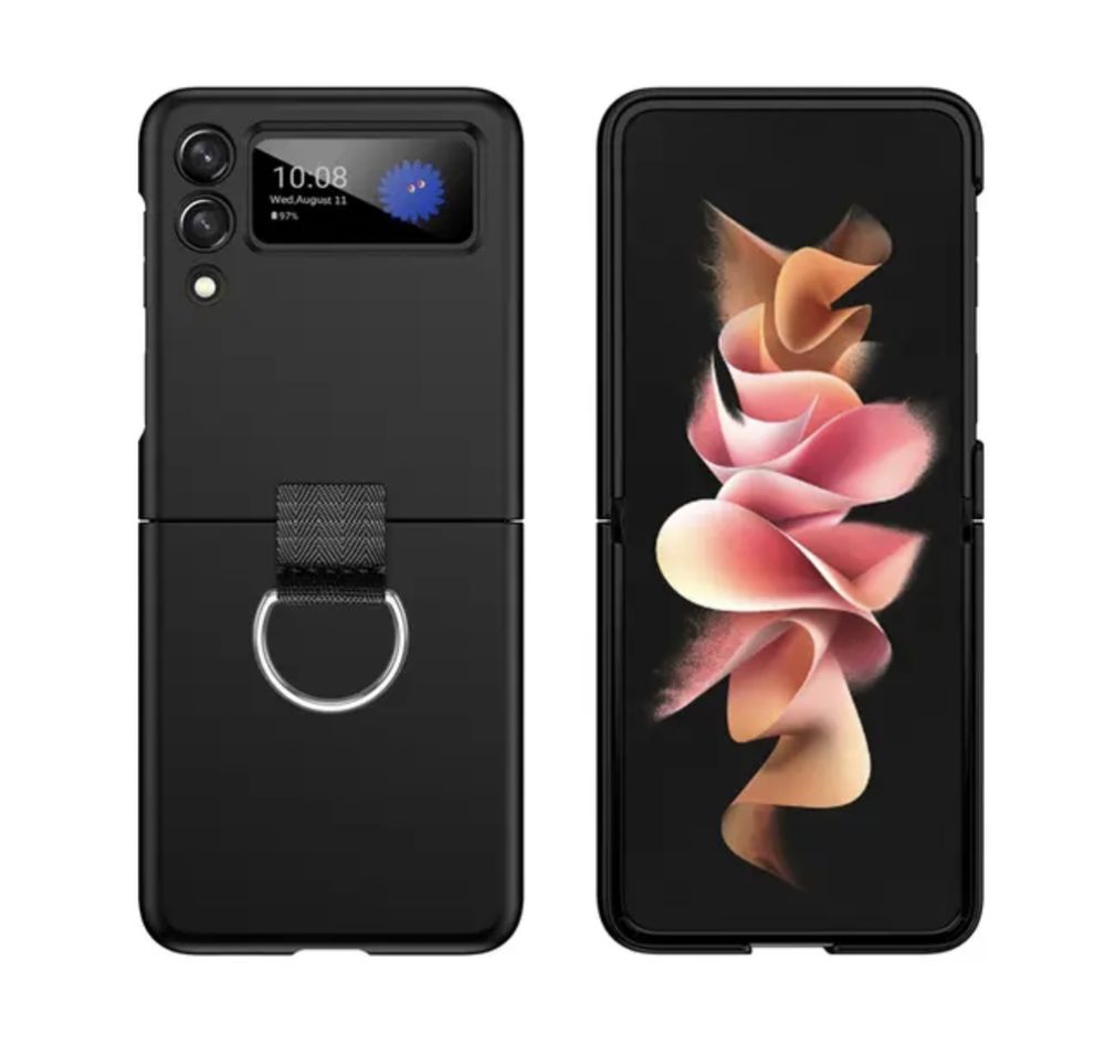 Husa Colorata PC Hard Cu Inel Samsung Z FLIP 3 / Z FLIP 4 5 6