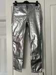 Pantaloni latex argintiu Top-Shop L (40)