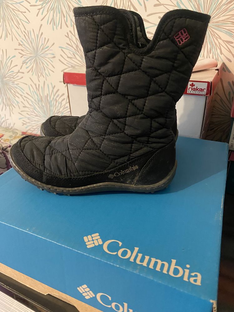 Columbia 32 р девочковые сапоги