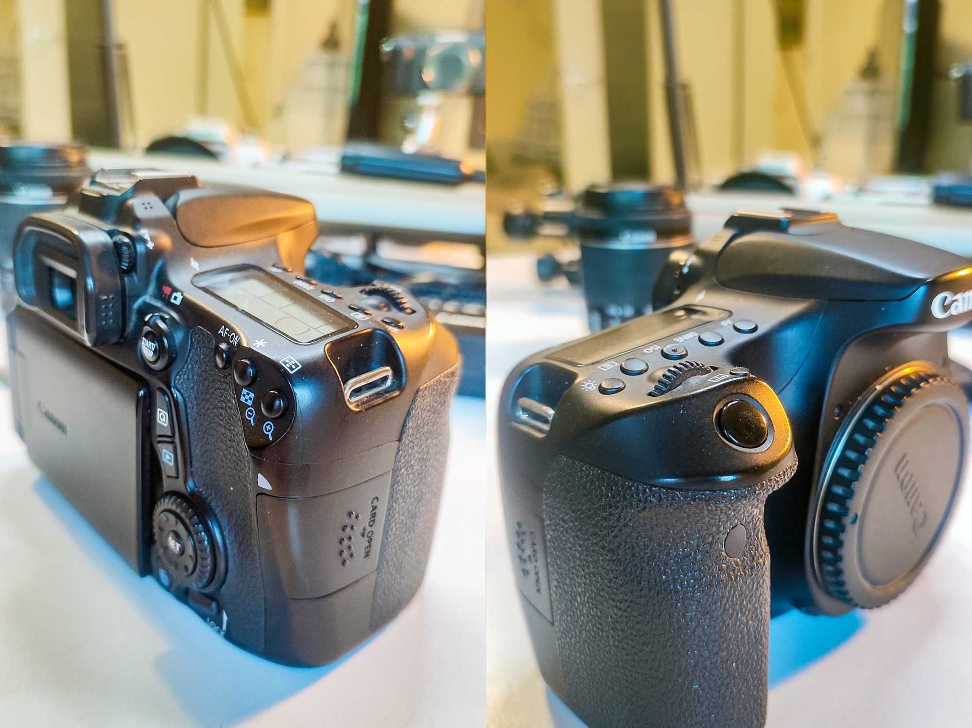 Kit Foto Canon70D Obiectiv 18-55, Obiectiv Fix 50, inele macro...