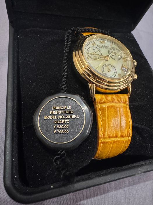 Нов позлатен часовник Krug-Baumen