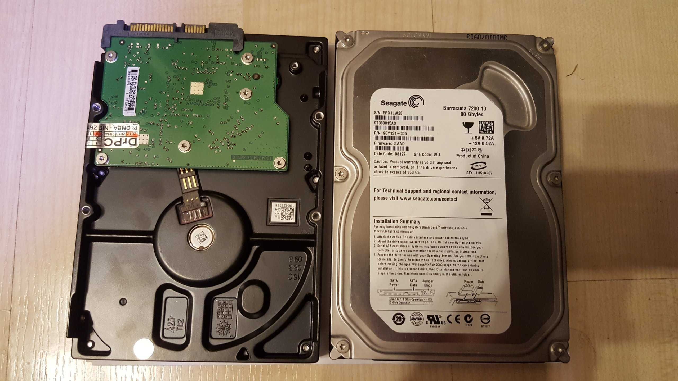 Жесткий диск HDD Sata 80гб