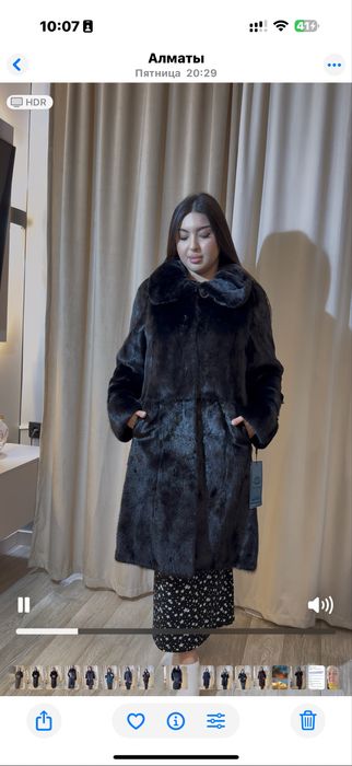 Норковпя шуба  Классика цельная  48saiz