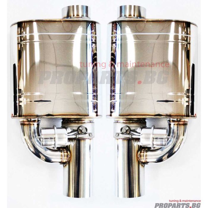 Cut off спортни ауспуси с клапа ляв и десен 63 мм 2.5 инч 76 мм 3 инч