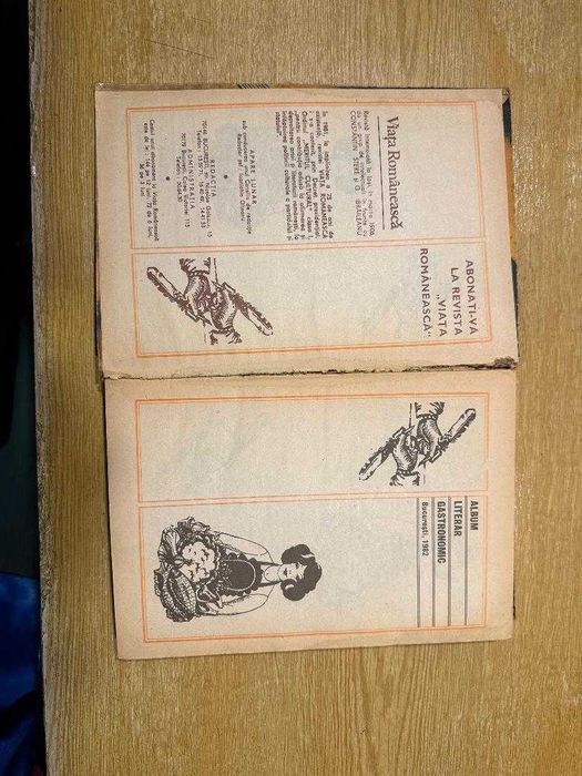 Vand album literar gastronomic vechi