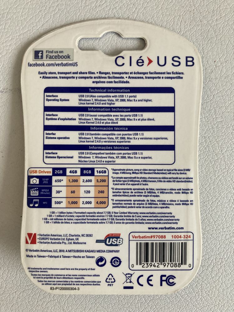 Verbatim USB Drive 8GB