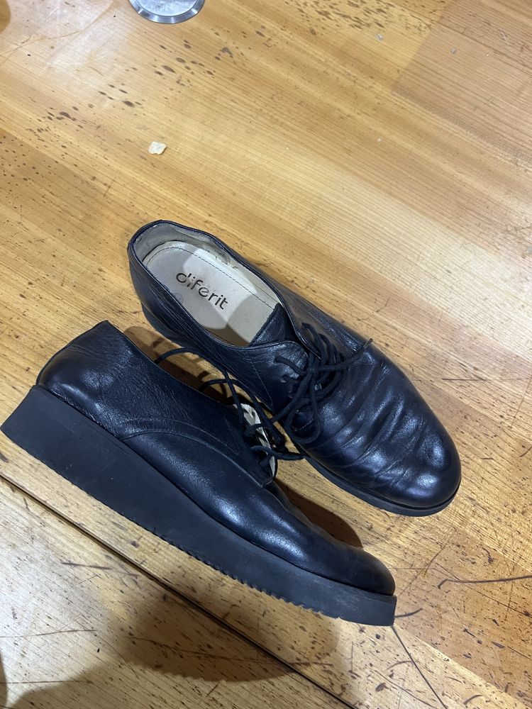 Pantofi de dama din piele naturala, inalti, 39