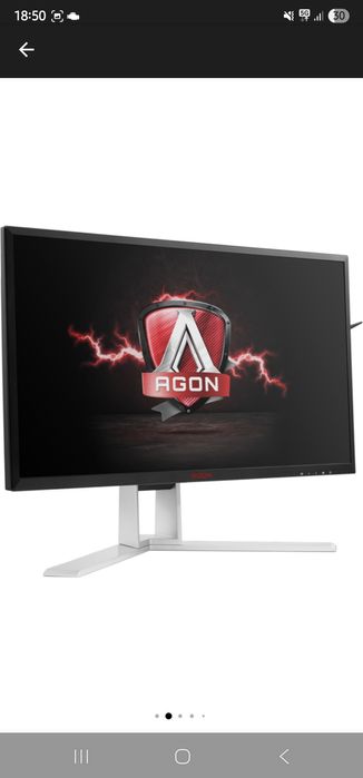 Monitor Gaming LED TN AOC Agon 23.8", QHD, DVI, HDMI, 144Hz, DisplayPo