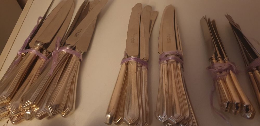 Tacâmuri argintat lux pentru Crăciuni