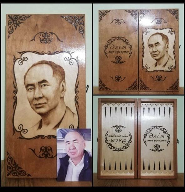 Нарды(выжегание ручная работа)