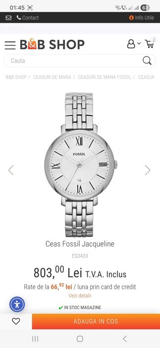 Ceasuri dama Kors Fossil barbati Tag bratari piele