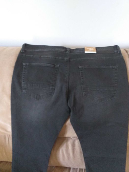 Blugi barbati noi cu eticheta gri inchis, 36,Denim