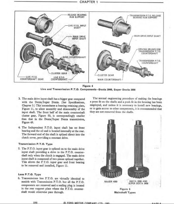 Manual service tractor Ford 3500 3550 o 4400 4500 o 5500 5550 carte