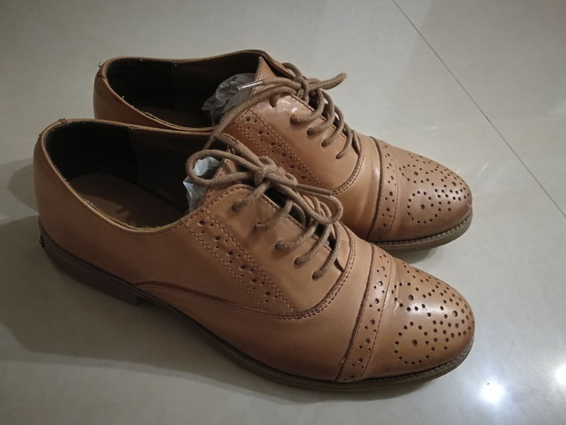 Pantofi primavara-toamna piele naturala