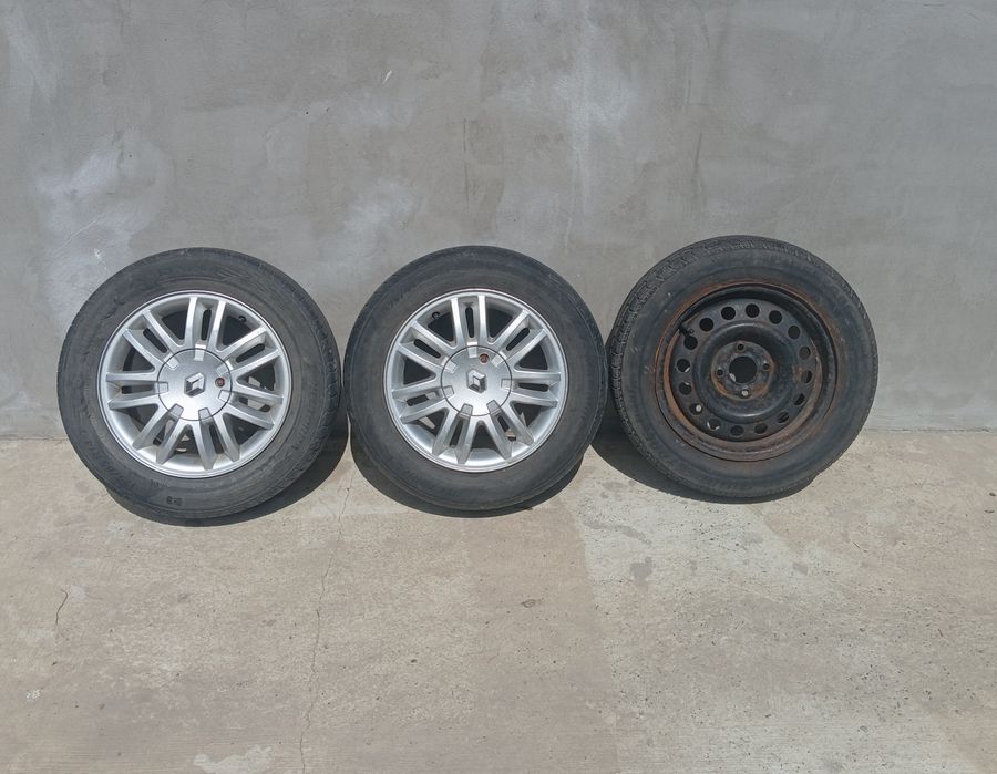 3 roți 175/65 R14 T (jante și anvelopă)+ 2 jante R14