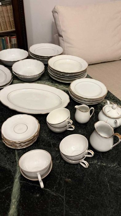 Servicii masa portelan Zeh Scherzer Bavaria Germania + Kahla Feston