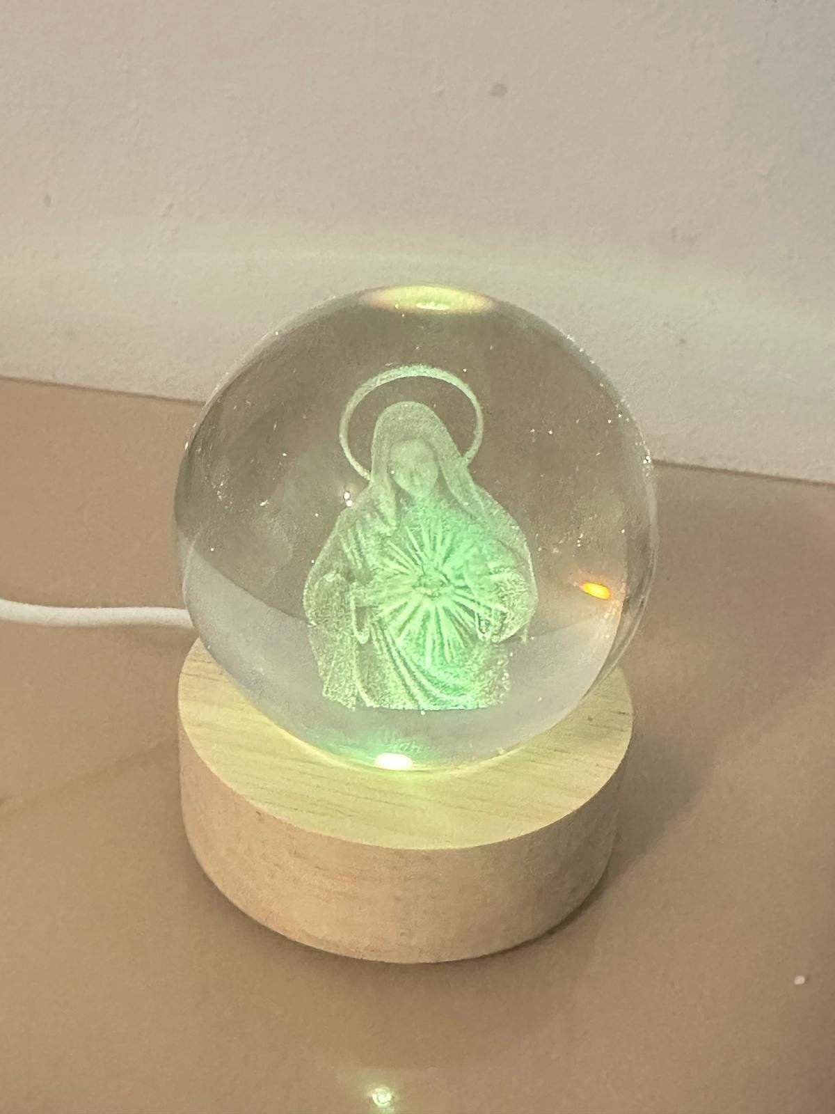 Glob cristal luminos multicolor
