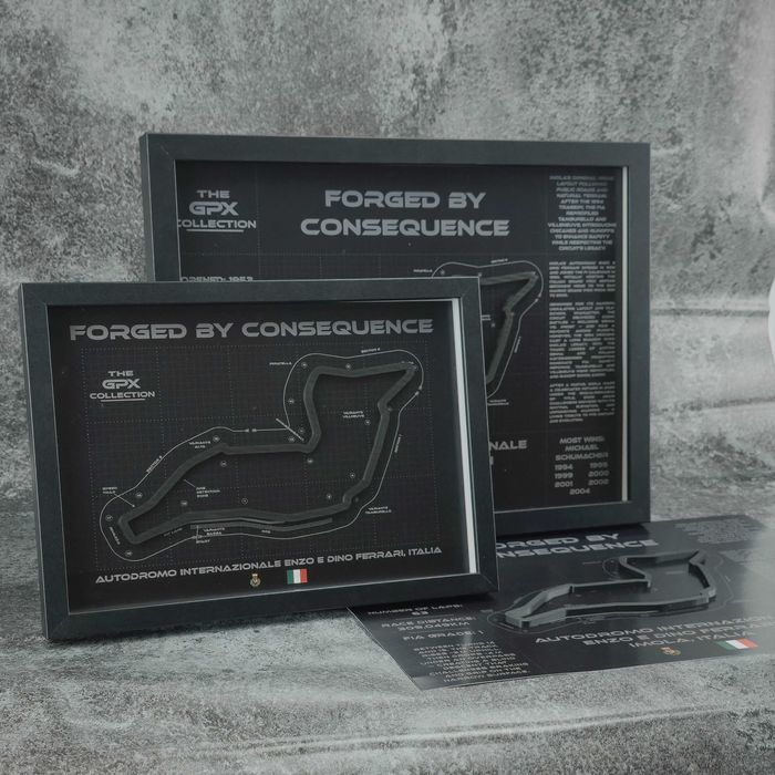 Imola – Hartă 3D circuit Formula 1 Emilia-Romagna GP • GPX Collection