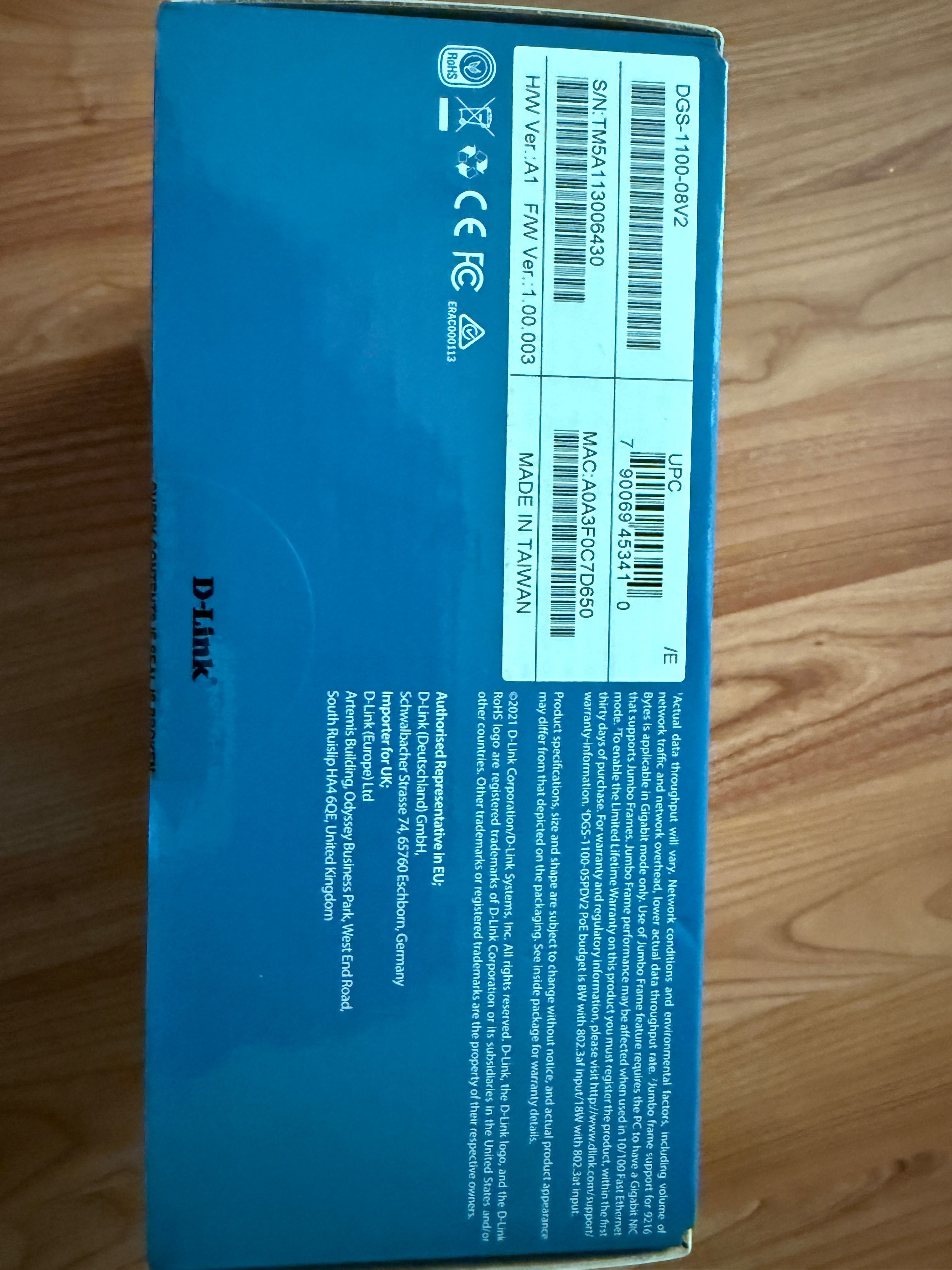 Нов Суич  D-Link DGS-1100-08V2 M