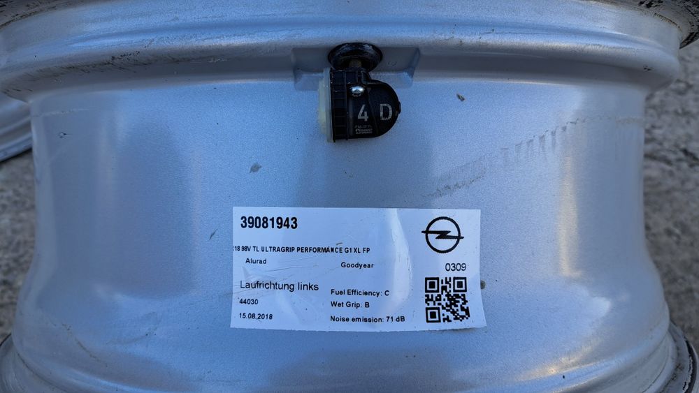 Джанти 18 5х115 Опел + датчици