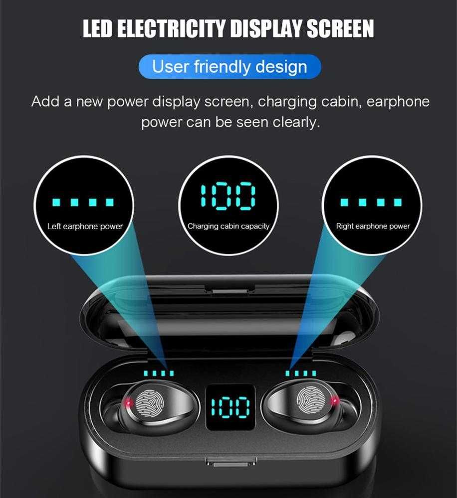 Безжични блутут слушалки, BLUETOOTH 5.1, HIFI HD SOUND