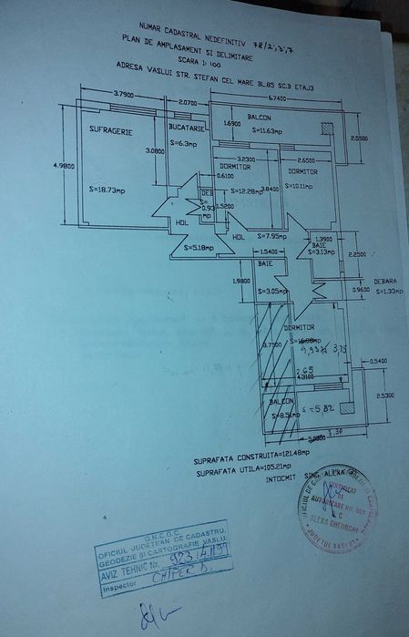 Apartament cu 4 camere decomandate