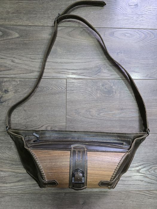 Сумка Натуральная кожа натуральное дерево