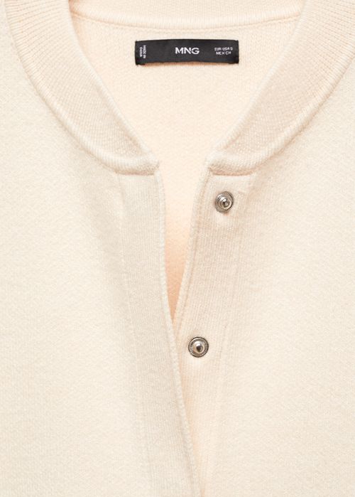 Жилетка от плътно плетиво тип яке Mango