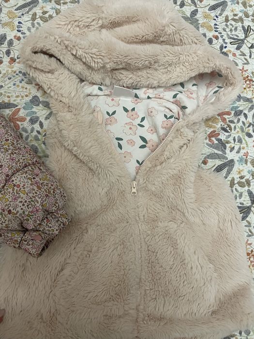 Яке Zara 98 см и плюшен елек с качулка 98 см