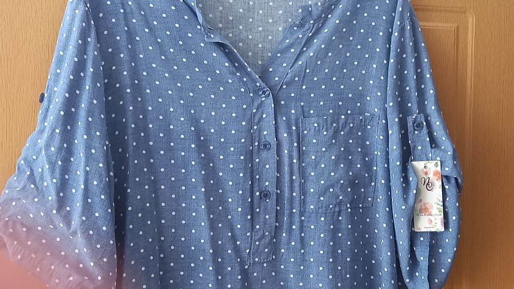 Vand bluza tip cămașă dama, noua,made în Italy cu eticheta, nr 46-48