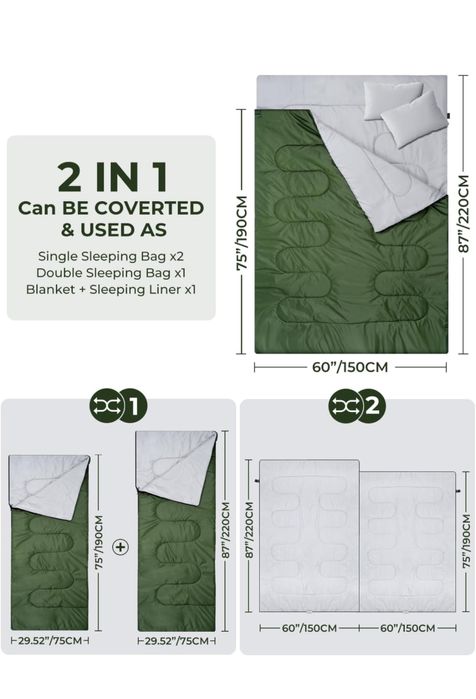 Sac de dormit 2 persoane