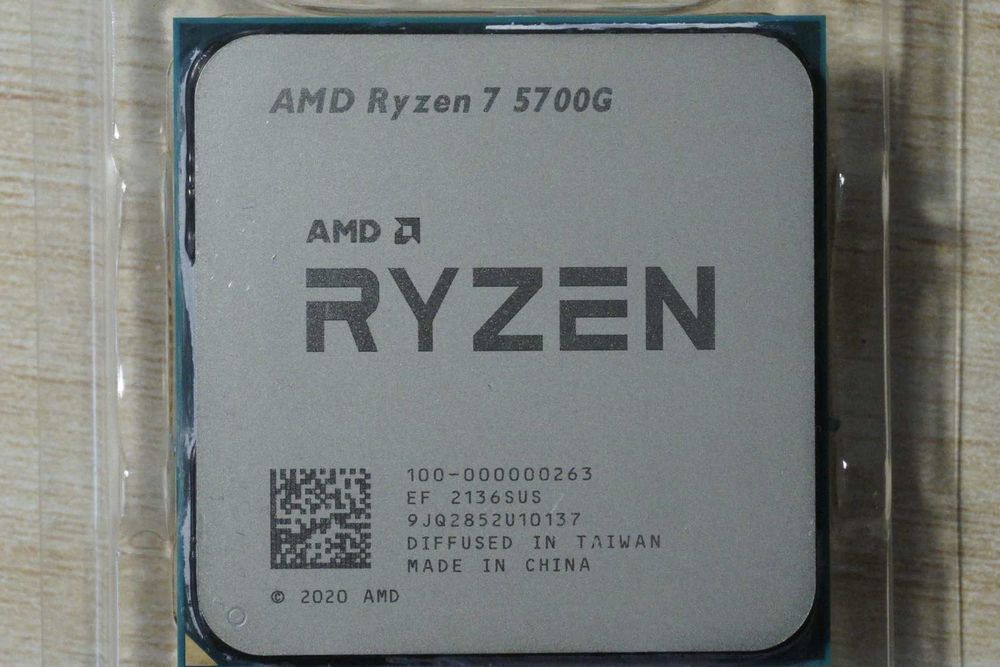 AM4 процесор CPU Ryzen 7 5700G - 8 core/ 65W/ 4.6Ghz boost/ вкл ДДС