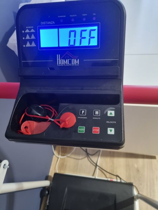 HOMCOM banda electrica alergare cu ecran LED, pliabila