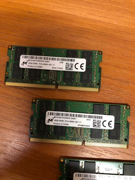 Memorii laptop Sodimm DDR4 16 gb PC4 2666, MT, Samsung, Hynix