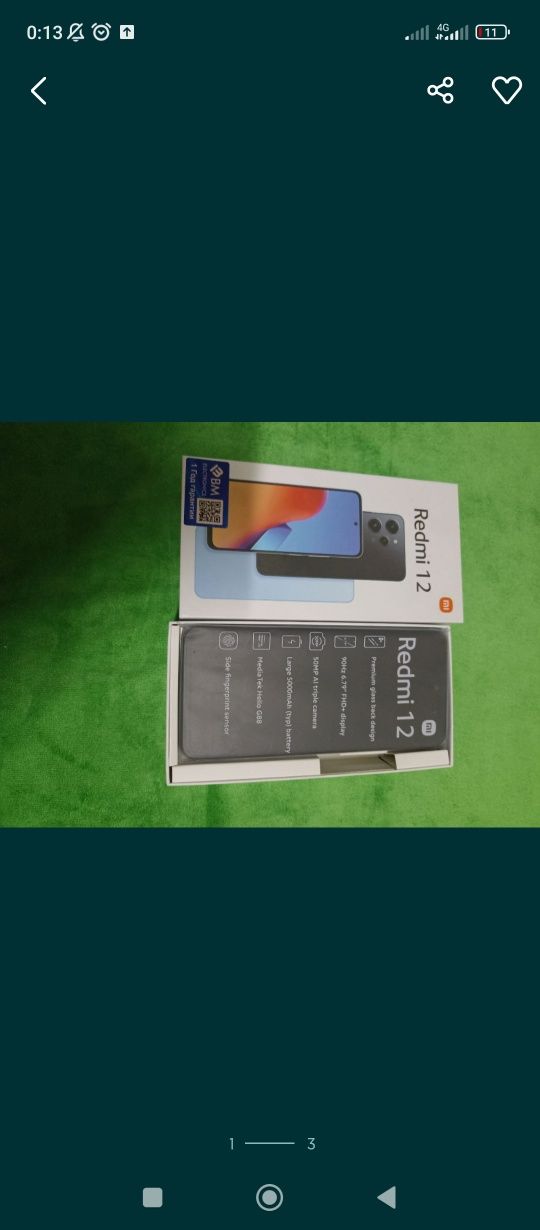 Redmi 12 kafolati bilan