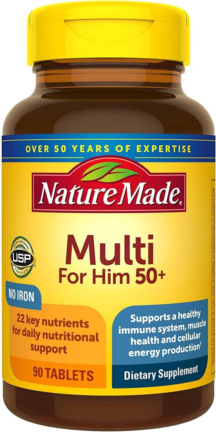 Nature Made Multivitamin for him 50+ мульти витамин