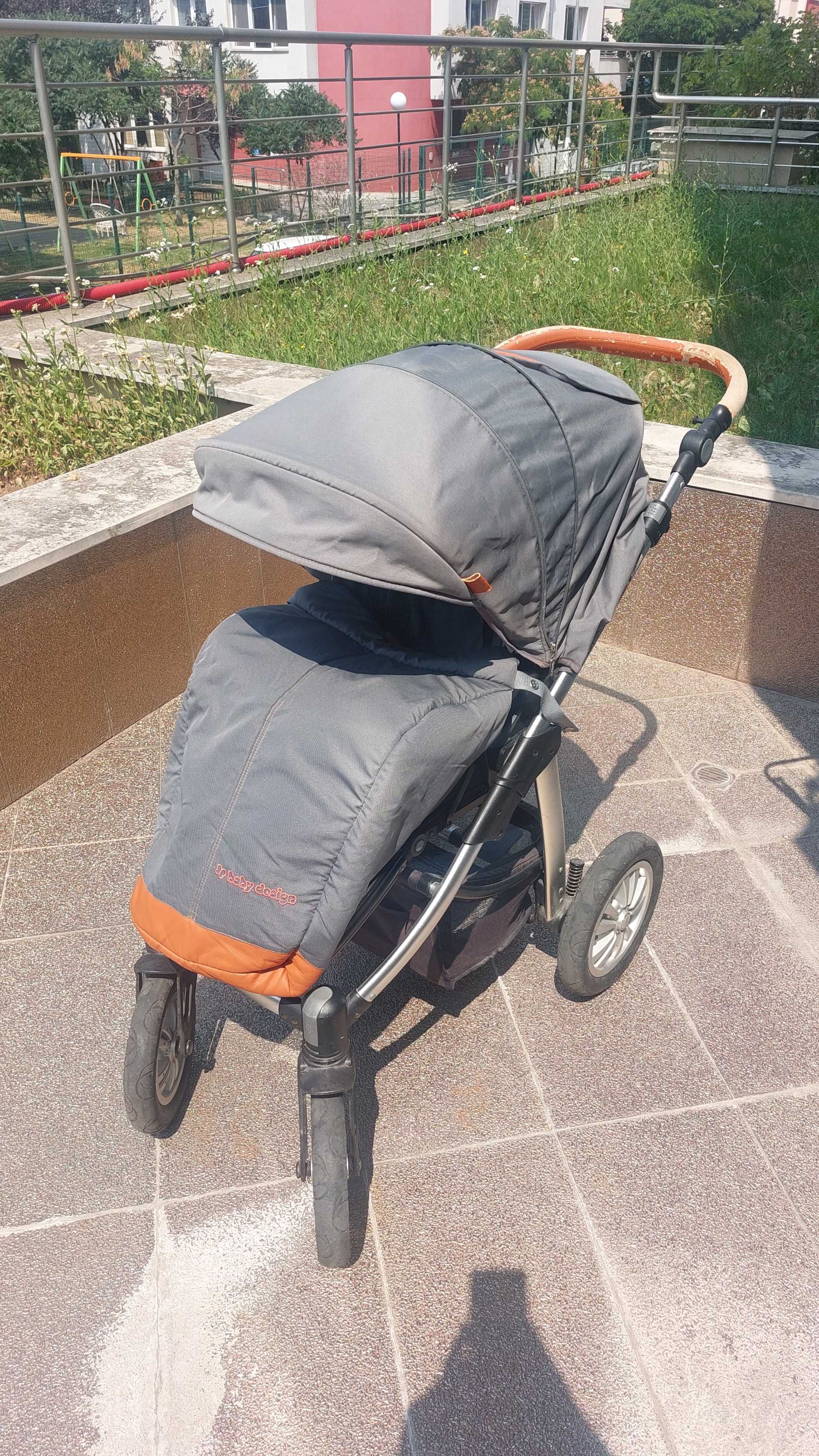 Бебешка количка 2 в 1 Baby Design Dotty