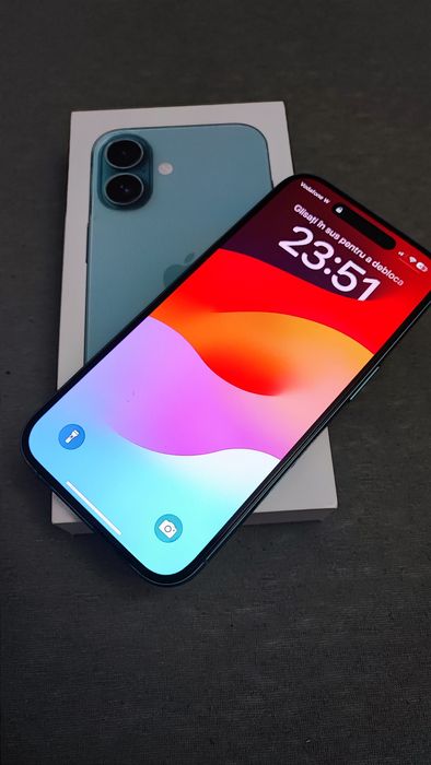 Iphone 16, 128 Gb, teal, impecabil, ca nou, full box, garantie + fact.