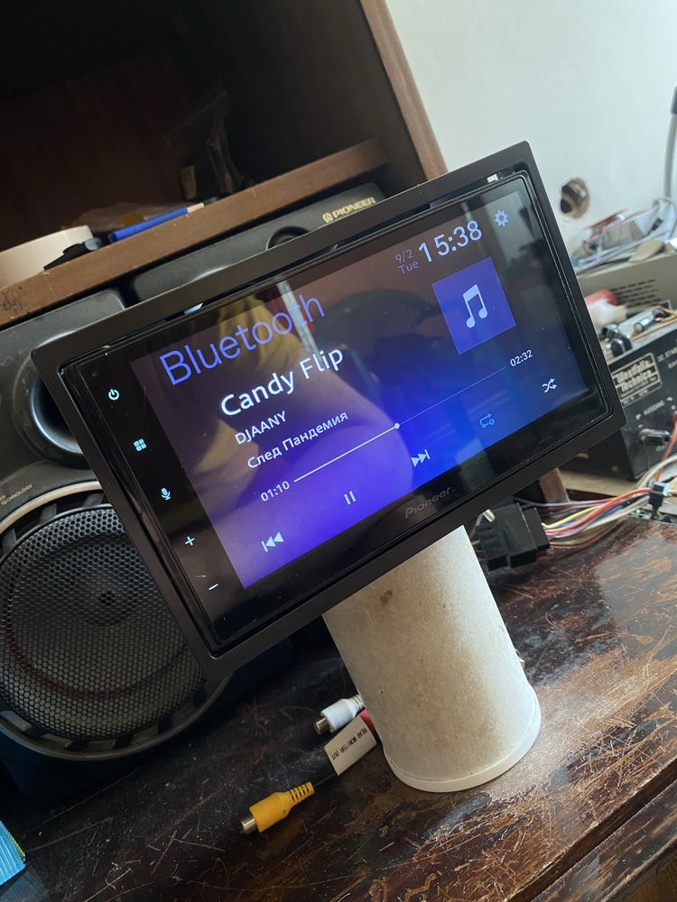 PIONEER -Авто радио с CarPlay, Android Auto, Mirroring, Bluetooth, DVD