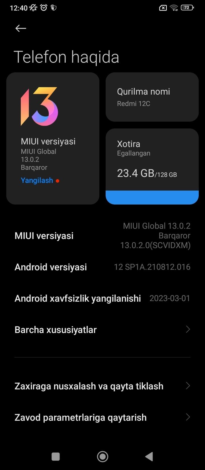 Redmi 12 c sotiladi
