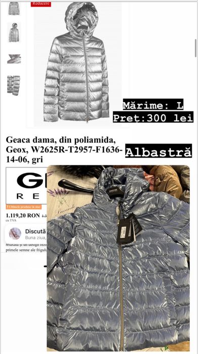 Geaca geox, pentru femei