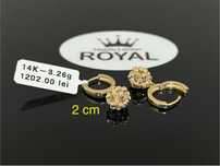 Bijuteria Royal CB : Cercei dama aur 14k 3,26 grame