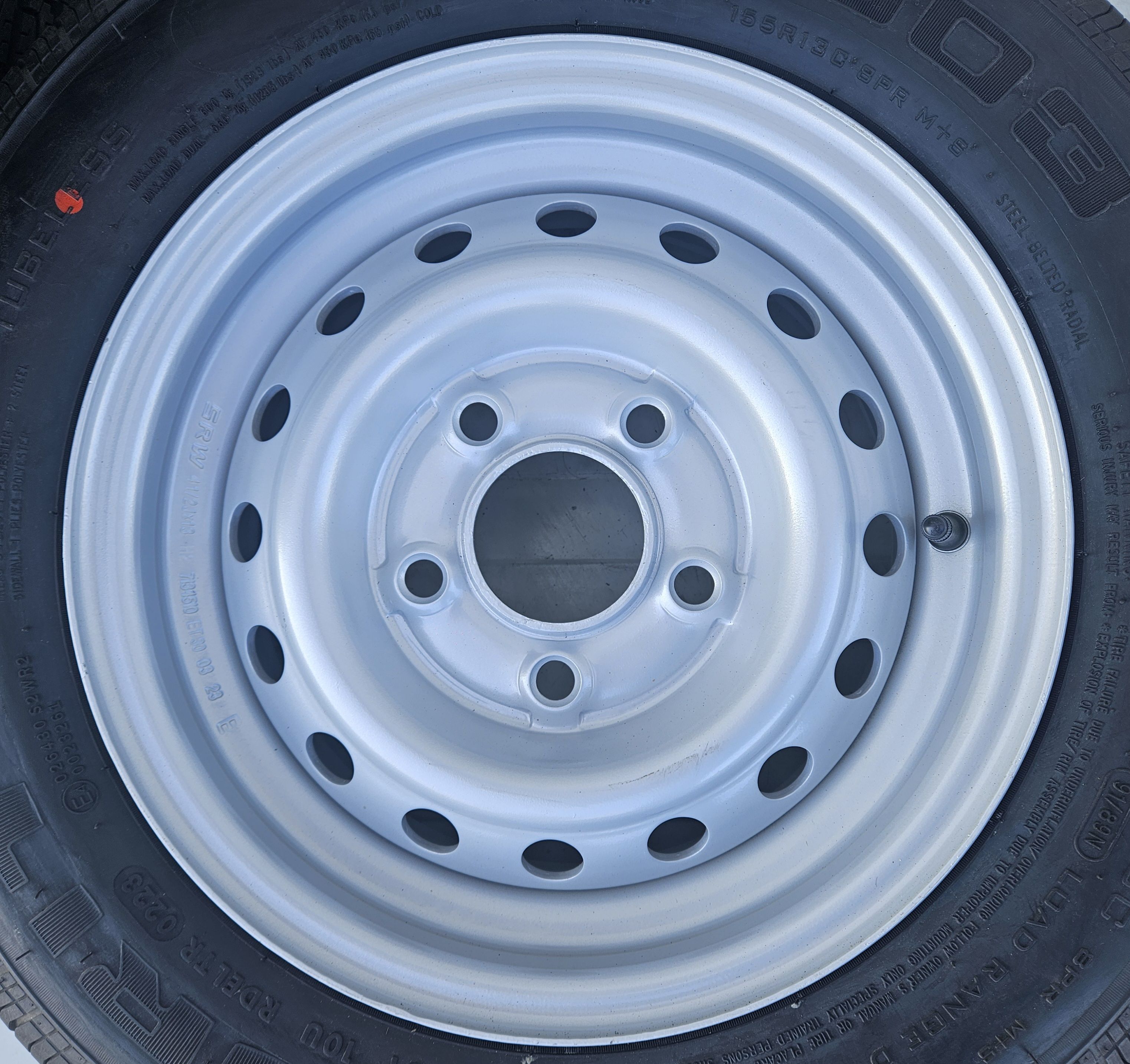 Roata completa remorca 155 R13C Anvelopa SECURITY M+S pe Janta 4.5Jx13