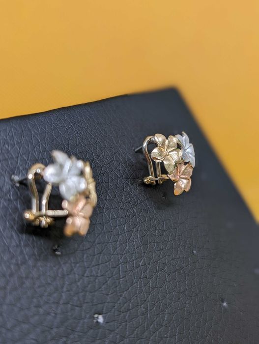 Cercei aur 14K 3.71g ag.7 Podu Ros 49382 - Garantie 2 Ani!
