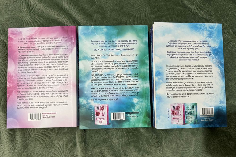 Книги: Моя вина, Твоя вина, Наша вина