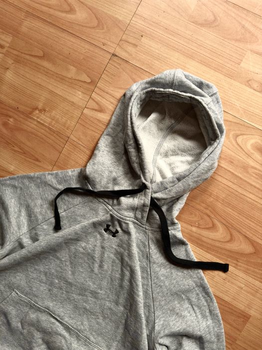 Hanorac hoodie bluza sweater center logo Under Armour grey cotton