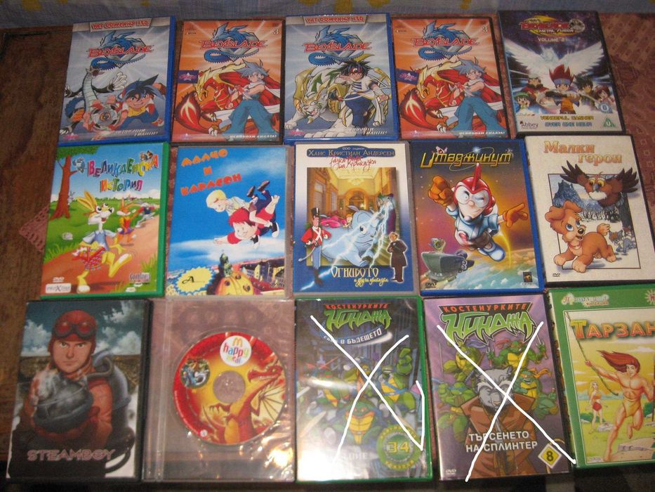ЕВТИНО  детски дискове с приказки ,филми и песнички