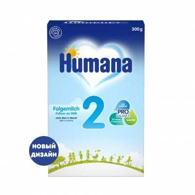 Последующая молочная смесь "Humana 2" с 6-ти месяцев. 300 г.