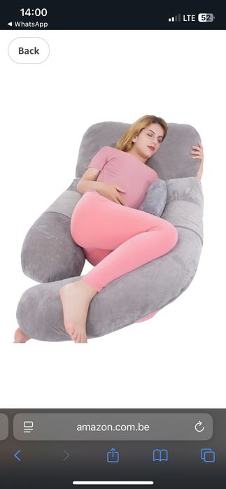 Pernă gravida mărime mare în formă de U